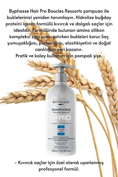BYPHASSE Hair Pro Refreshing Shampoo Special for Curly Hair 750ml