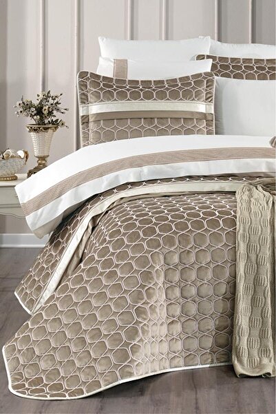 Çeyiz Diyarı Valeron 11 Piece Dowry Set Cappucino