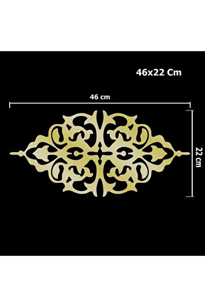HomeJamin Dekoratif Yapışkanlı Mobilya Dolap Süsü dekor Bordür 46 x 22 Cm ort...