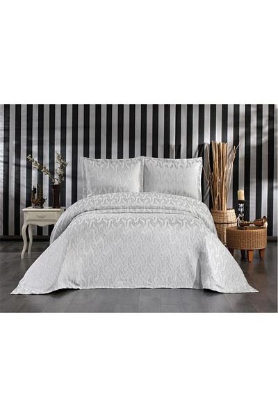 Çeyiz Diyarı Darla Jacquard Double Pique Σετ Γκρι