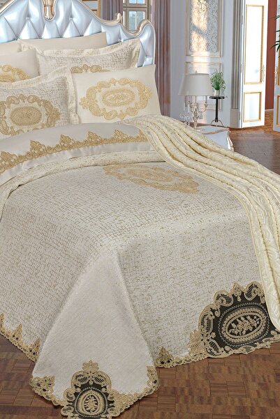 Çeyiz Diyarı Dowry Fiona 10 Piece Bridal Set Cream