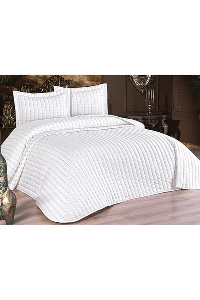 Çeyiz Diyarı Dublin Double Quilted Bedspread Cream