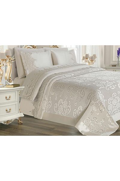 Çeyiz Diyarı Violet Bridal Set 7 Pieces Cream