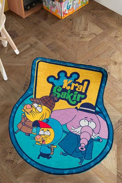 Hobby Kral Şakir Muhtişim Detectivi Covoraş rotund cu licenţă 80x80 Cm