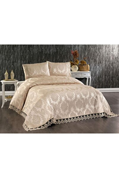 Çeyiz Diyarı Demontis Double Bedspread Cappucino