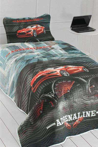 Çeyiz Diyarı Adrenaline Youth and Children Printed Single Bedspread Red