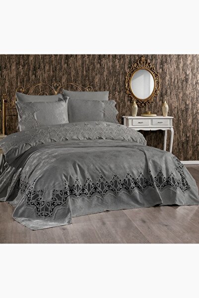 Çeyiz Diyarı Stella Double Pique Set Gray