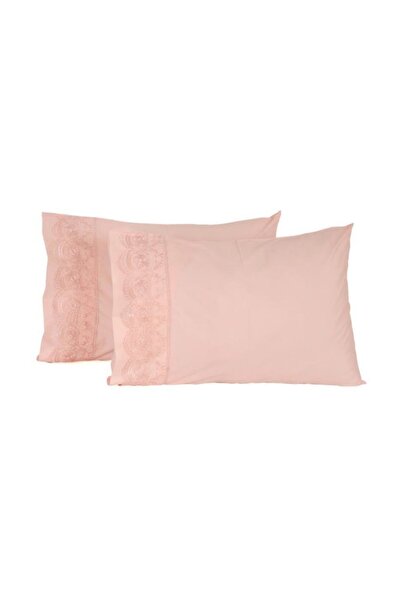 Çeyiz Diyarı 2-Piece Lace Pillowcase - Powder
