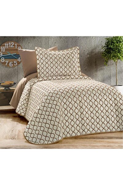 Çeyiz Diyarı Brillance Single Bedspread Cream Gold