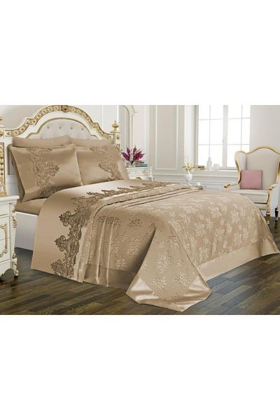 Çeyiz Diyarı Plain Beige Dowry Pike Set