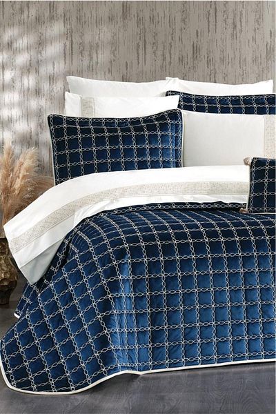 Çeyiz Diyarı Merry 10 Piece Dowry Set Navy Blue