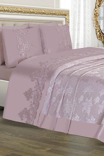 Çeyiz Diyarı Powder Dowry Pique Set Dubai Plain