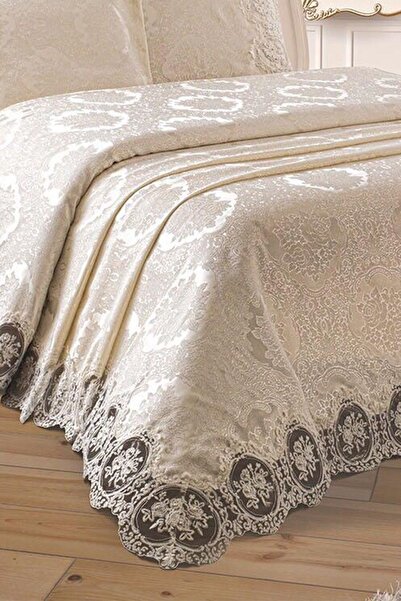 Çeyiz Diyarı Çeyizdiyarı French Laced Karina Pique Set Cream206314