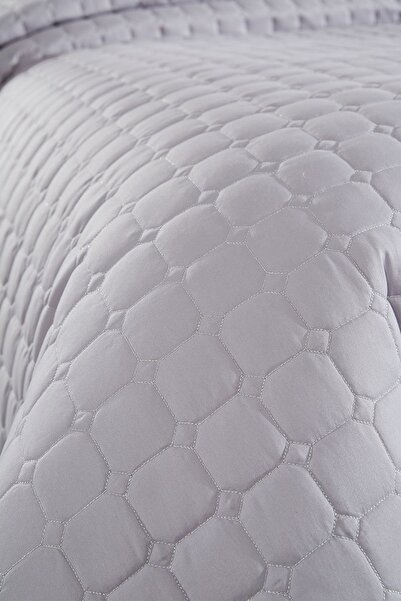 Çeyiz Diyarı Estiva Tek Kişilik Yatak Örtüsü Gri