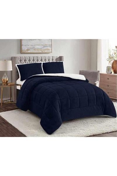 Çeyiz Diyarı Σετ Παπλωματο Διπλό Yumi 220x240 εκ. Navy Blue