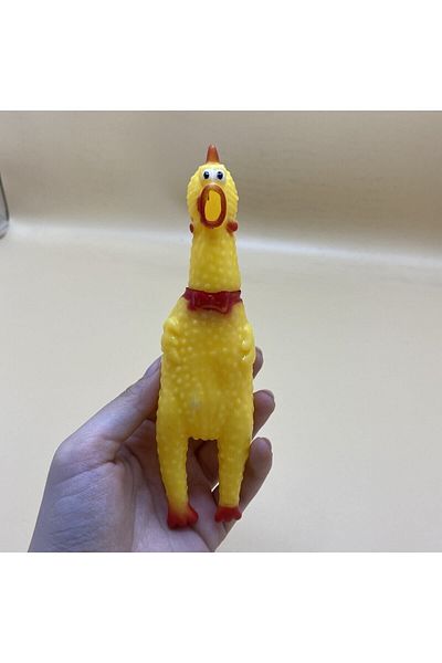 Hibana Singing Chicken Rooster Toy for Dog 15 Cm