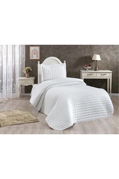 Çeyiz Diyarı Dublin Single Quilted Bedspread Cream
