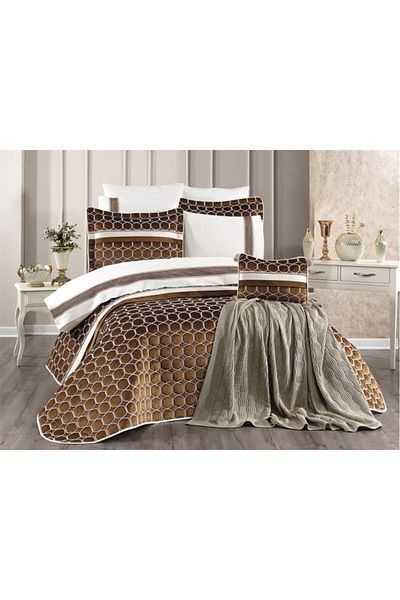 Çeyiz Diyarı Valeron 11 Piece Dowry Set Brown