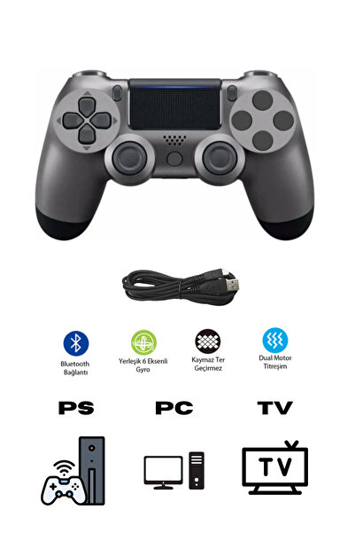 Sarftech Kablosuz Titreşimli Oyun Kolu Joystick PS4 Kolu PS PC TV Uyumlu