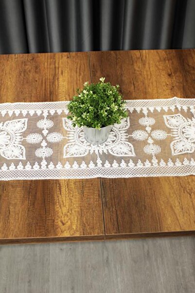 Çeyiz Diyarı Salvia Cordone Brodat Maxi Runner 7 Culori