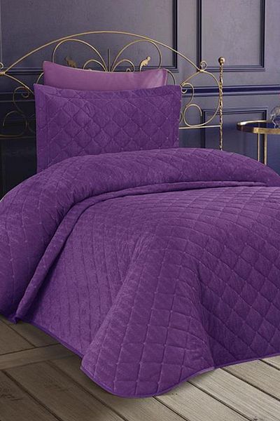 Çeyiz Diyarı Επιδόρπιο Velvet Μονό Κάλυμμα Plum