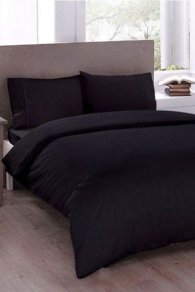 Çeyiz Diyarı Pure Double Duvet Cover Set Black