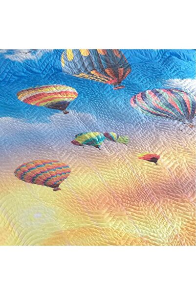 Çeyiz Diyarı Cuvertură de pat matlasată imprimată cu baloane