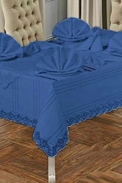 Çeyiz Diyarı Set Fata de Masa 26 Piese Lacy Eliza Bleumarin