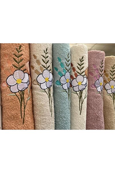 Çeyiz Diyarı Набір рушників для обличчя з вишивкою Маргаритка 6 шт