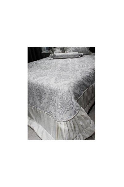 Çeyiz Diyarı Serenat Çift Kişilik Yatak Örtüsü Gri