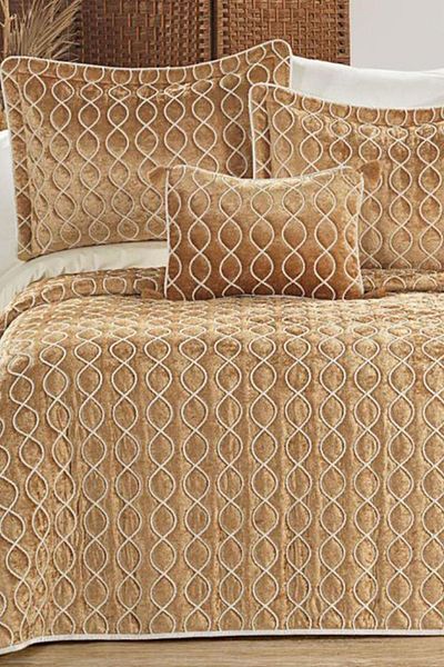Çeyiz Diyarı Brillance Double Bedspread Gold