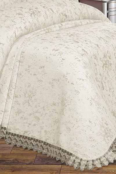 Çeyiz Diyarı French Laced Dowry Cloud Bedspread Cream