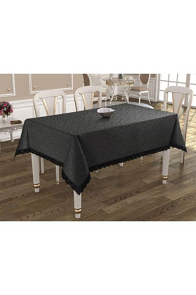 Çeyiz Diyarı Kdk Carefree Tablecloth - Black