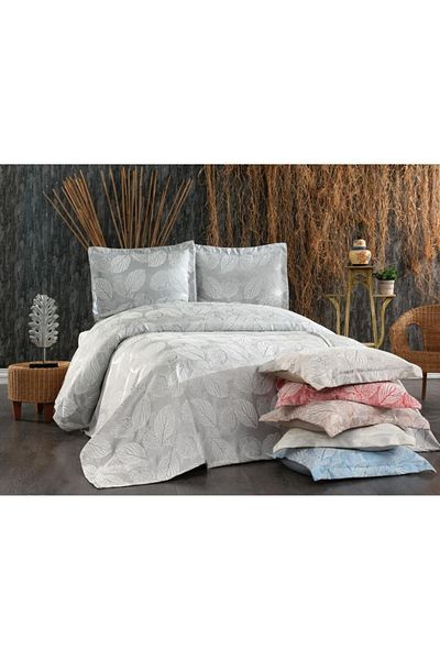 Çeyiz Diyarı Leaf Double Bedspread Set