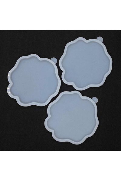 Aj Resincraft 6mm Geode Epoxy Silicone Coaster - Set of 3