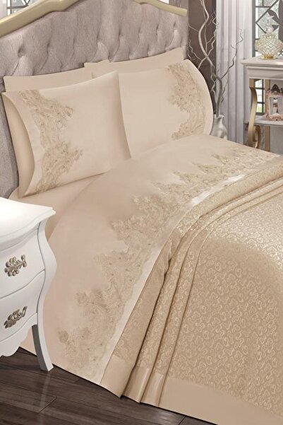 Çeyiz Diyarı طقم تشيزدياري باريس 6 قطع من شانيل بيكيه كابتشينو