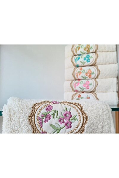 Çeyiz Diyarı Набір рушників для рук та обличчя з вишивкою Gulistan 6 предметів