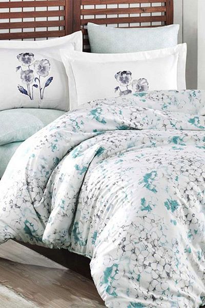 Hobby Set Husă Dublu Jimena Bumbac Satin Mint