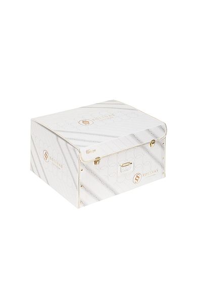 Solinas Collection Cuvertură de pat cu zestre dublă Elegante Eva Parliament Albastru-argintiu