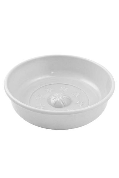 Tiesa Home 21cm Plastic Bathroom Bath Bowl - White