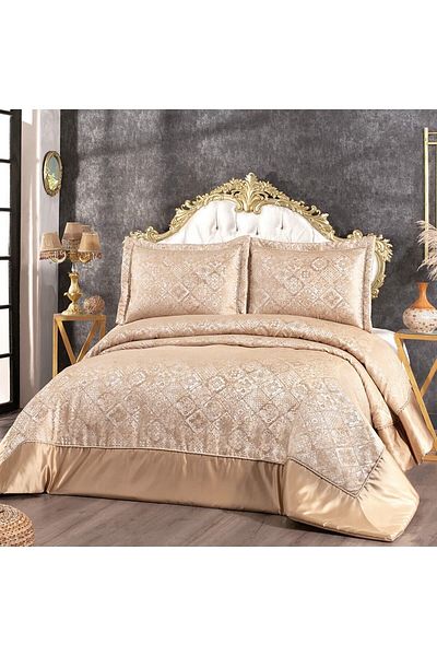 Solinas Collection Elegante Serena Cappuccino Double Dowry Bedspread