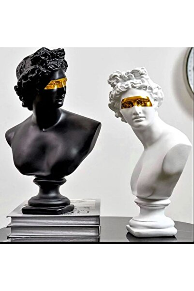 MIARIK DESIGN & DEKORASYON Afrodit Ve Apollon Ikili Heykel Takım Bust