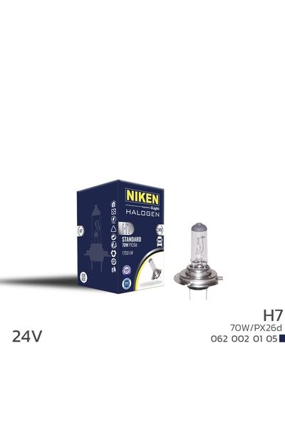 Niken H7 24v Halojen Ampul