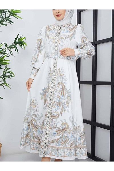 TRENDBUTİKOFFİCİAL Patterned Dress