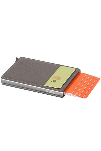 WalSmart Pocket Leather Wallet with Smart Mechanism