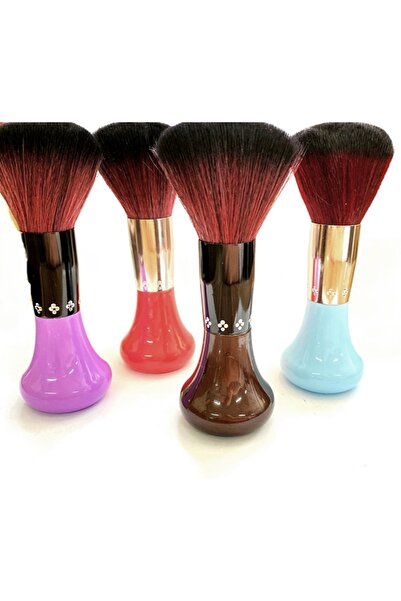 newnet 13 см голяма четка за руж с бродерия от цветни камъни - 1 четка за грим