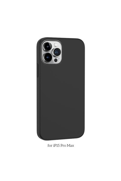 Hoco Pure Series iPhone 15 Procompatible Magnetic Silicone Case Black