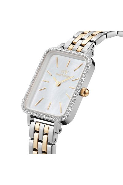 Daniel Wellington Petite Quadro Damenuhr Gold/silber Dw00100671