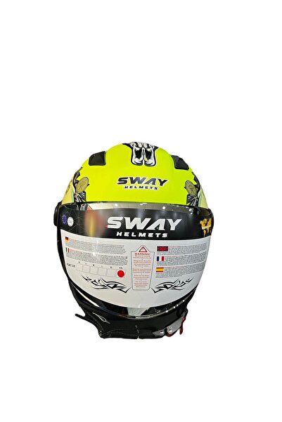 Sway TEZ MOTOR AÇIK MOTOSİKLET KASKI SWAY 765 GÜNEŞ GÖZLÜKLÜ