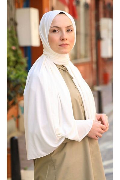 Mides scarf Χτενισμένο βαμβακερό σάλι-λευκό